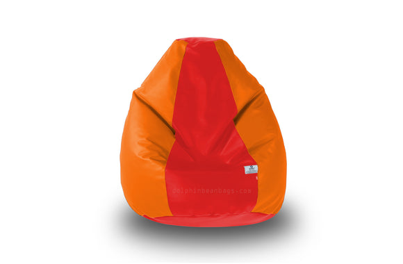 DOLPHIN Original S BEAN BAG-Red/Orange-With Fillers/Beans