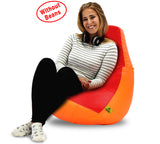 DOLPHIN XL RED&ORANGE BEAN BAG-COVERS(Without Beans)