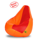 DOLPHIN XL RED&ORANGE BEAN BAG-COVERS(Without Beans)