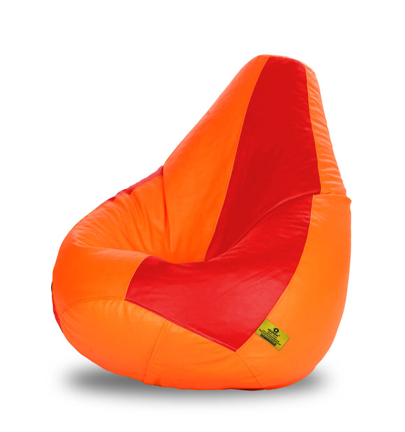 DOLPHIN XL RED&ORANGE BEAN BAG-FILLED(With Beans)