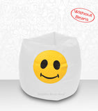 DOLPHIN XL Bean Bag White-Smiley-COVERS(without Beans)