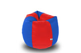DOLPHIN L BEAN BAG-Red/R.Blue-COVER (Without Beans)