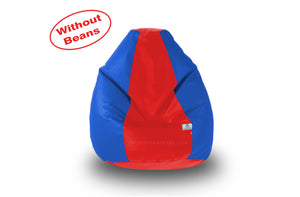 DOLPHIN S Regular BEAN BAG-Red/R.Blue-COVER (Without Beans)