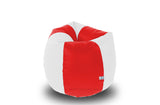 DOLPHIN L BEAN BAG-Red/White-COVER (Without Beans)