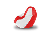 DOLPHIN L BEAN BAG-Red/White-COVER (Without Beans)