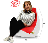DOLPHIN XL RED&WHITE BEAN BAG-COVERS(Without Beans)