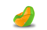 DOLPHIN Original S BEAN BAG-F.Green/Yellow-With Fillers/Beans