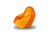 DOLPHIN Original M BEAN BAG-Orange/Yellow-With Fillers/Beans