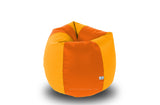 DOLPHIN M Regular BEAN BAG-Orange/Yellow-COVER (Without Beans)