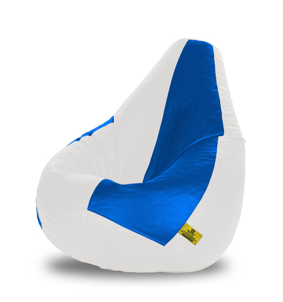 DOLPHIN XL WHITE&R.BLUE BEAN BAG-FILLED(With Beans)