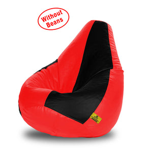 DOLPHIN XXL BLACK&RED BEAN BAG-COVERS(Without Beans)