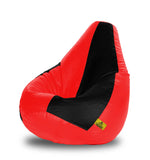 DOLPHIN XXL BLACK & RED BEAN BAG-FILLED (With Beans)
