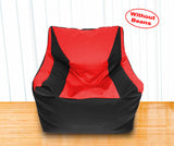 DOLPHIN XXL Beany Chair Black/Red-Cover (Without Beans)