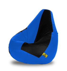 DOLPHIN XXL BLACK & R.BLUE BEAN BAG-FILLED (With Beans)