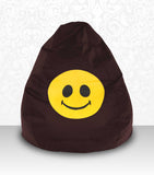 DOLPHIN XXL Bean Bag Brown-Smiley-FILLED (with Beans)