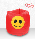 DOLPHIN XXL Bean Bag Red-Smiley-COVERS(without Beans)