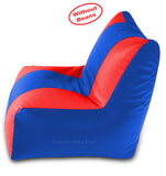 DOLPHIN XXL RECLINER BEAN BAG-BLUE/RED-COVER (Without Beans)