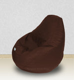 Dolphin-XXL-Genuine Leather Bean Bag TAN-Filled (With Beans)