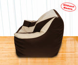 DOLPHIN XXL Beany Chair Brown/Beige-Cover (Without Beans)
