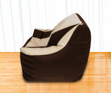 DOLPHIN XXL Beany Chair Brown/Beige-Filled (With Beans)