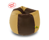 DOLPHIN XXL BROWN&FAWN BEAN BAG-COVERS(Without Beans)