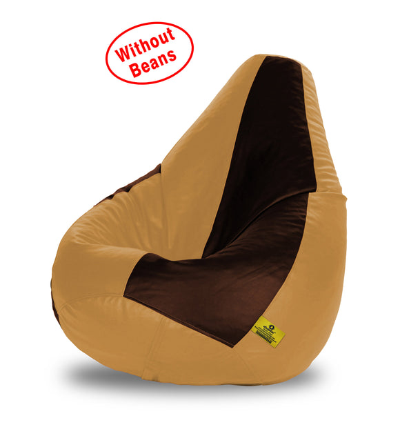 DOLPHIN XXL BROWN&BEIGE BEAN BAG-COVERS(Without Beans)