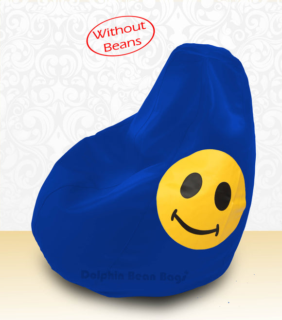 DOLPHIN XXL Bean Bag R.Blue-Smiley-COVERS(without Beans)