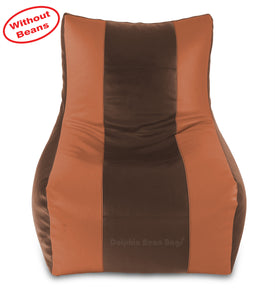 DOLPHIN XXL RECLINER BEAN BAG-BROWN/TAN-COVER (Without Beans)