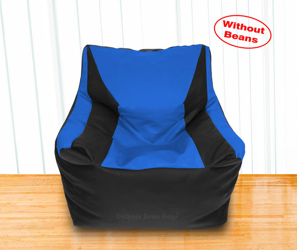 DOLPHIN XXL Beany Chair Black/R.Blue-Cover (Without Beans)