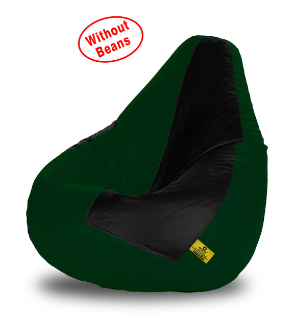 DOLPHIN XXL BLACK&B.GREEN BEAN BAG-COVERS(Without Beans)