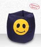 DOLPHIN XXL Bean Bag N.Blue-Smiley-COVERS(without Beans)
