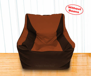 DOLPHIN XXL Beany Chair Brown/Tan-Cover (Without Beans)