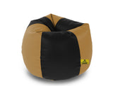 DOLPHIN XXL BLACK&FAWN BEAN BAG-FILLED(With Beans)