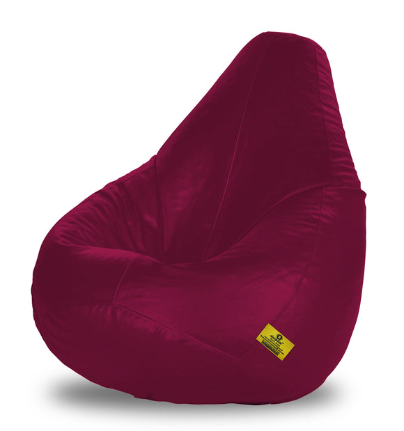 DOLPHIN XXL BEAN BAG-MAROON - Filled (With Beans)