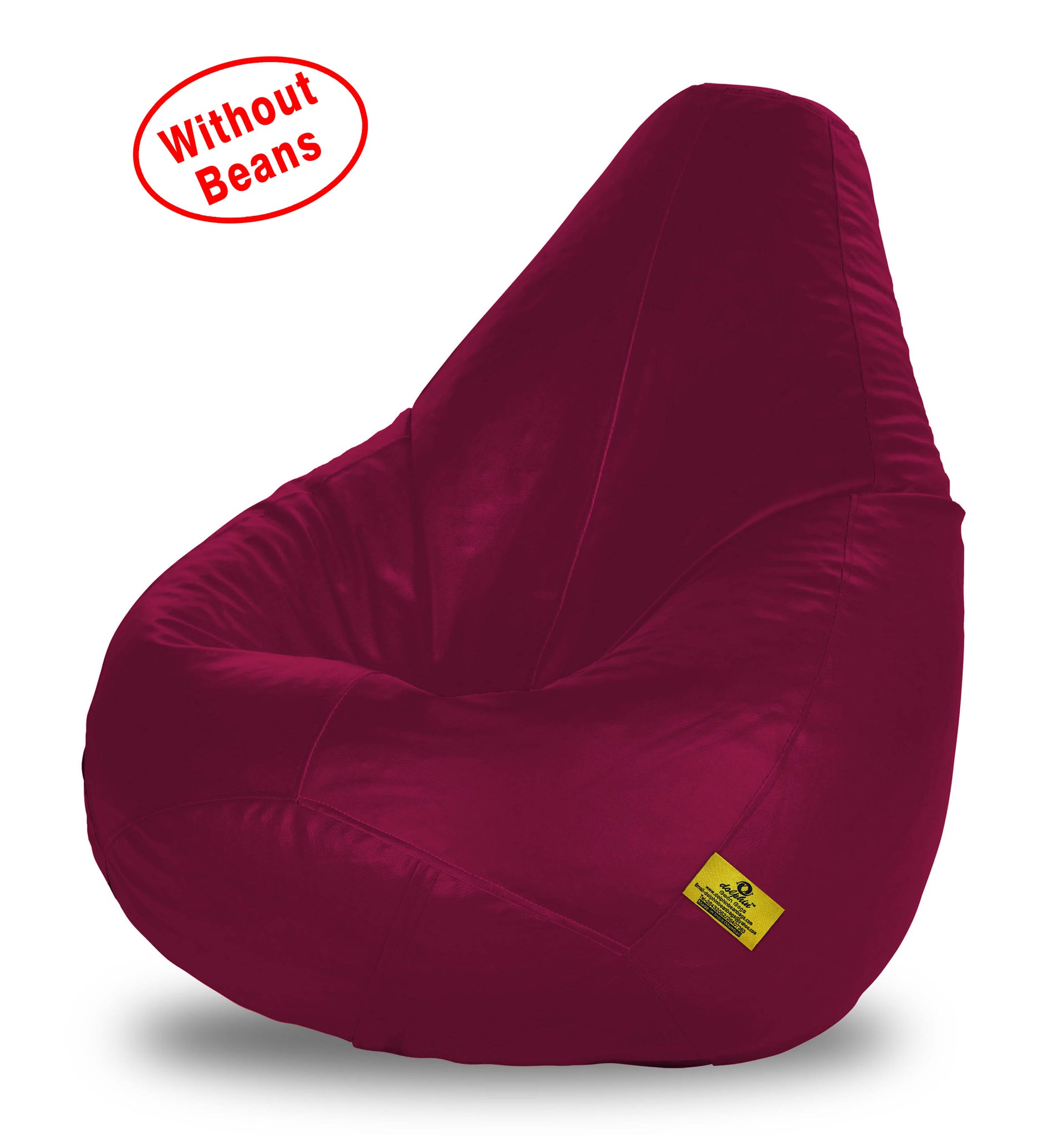 DOLPHIN XXL BEAN BAG-Maroon-COVER (Without Beans) – Dolphin Bean Bags