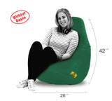 DOLPHIN XXL BEAN BAG-Bottle Green-COVER (Without Beans)