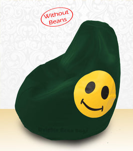 DOLPHIN XXL Bean Bag B.Green-Smiley-COVERS(without Beans)