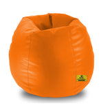DOLPHIN XXL BEAN BAG-ORANGE - FILLED (With Beans)