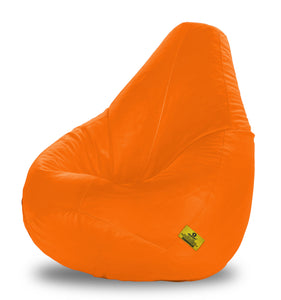 DOLPHIN XXL BEAN BAG-ORANGE - FILLED (With Beans)