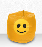 DOLPHIN XXL Bean Bag Yellow-Smiley-FILLED (with Beans)