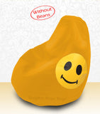 DOLPHIN XXL Bean Bag Yellow-Smiley-COVERS(without Beans)
