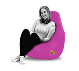 DOLPHIN XXL BEAN BAG-Pink - FILLED (With Beans)