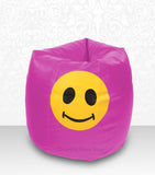 DOLPHIN XXL Bean Bag Pink-Smiley-FILLED (with Beans)