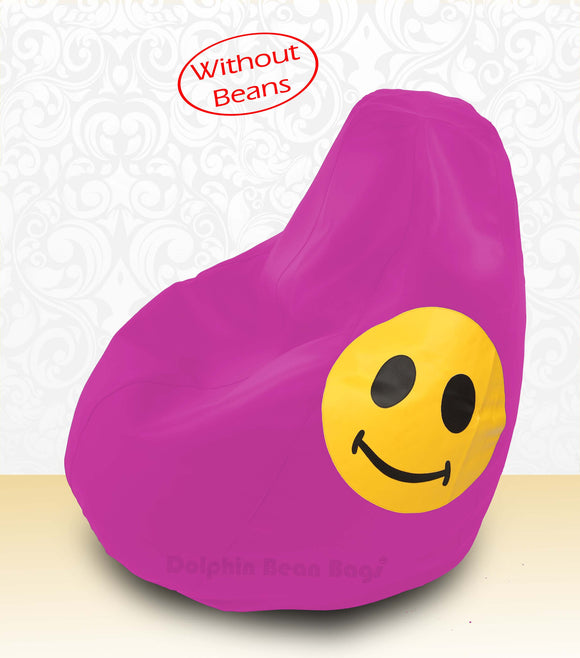DOLPHIN XXL Bean Bag Pink-Smiley-COVERS(without Beans)