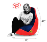 DOLPHIN XXL RED&NAVY BLUE BEAN BAG-COVERS(Without Beans)