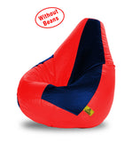 DOLPHIN XXL RED&NAVY BLUE BEAN BAG-COVERS(Without Beans)