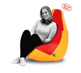 DOLPHIN XXL RED&YELLOW BEAN BAG-COVERS(Without Beans)