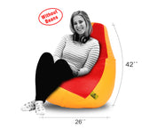 DOLPHIN XXL RED&YELLOW BEAN BAG-COVERS(Without Beans)