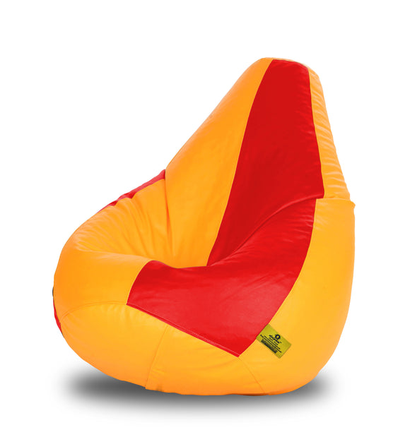 DOLPHIN XXL RED&YELLOW BEAN BAG-FILLED(With Beans)