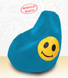 DOLPHIN XXL Bean Bag Turquoise-Smiley-COVERS(without Beans)